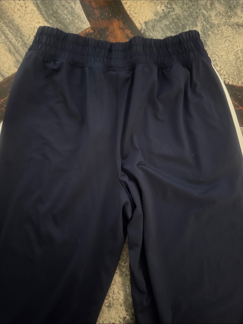 Offline women’s Navy Track Joggers with White Side Stripes (sm pants: med top) - Picture 5 of 12